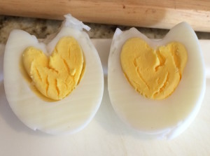egg yolk hearts